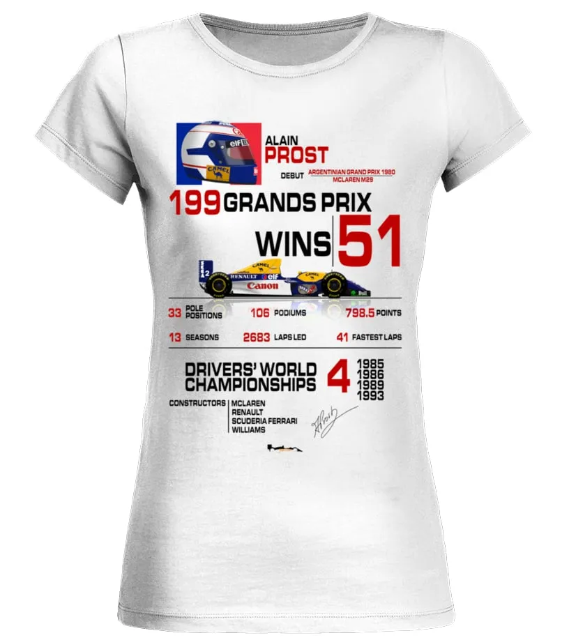Alain Prost 2 (6) Camiseta cuello redondo Mujer