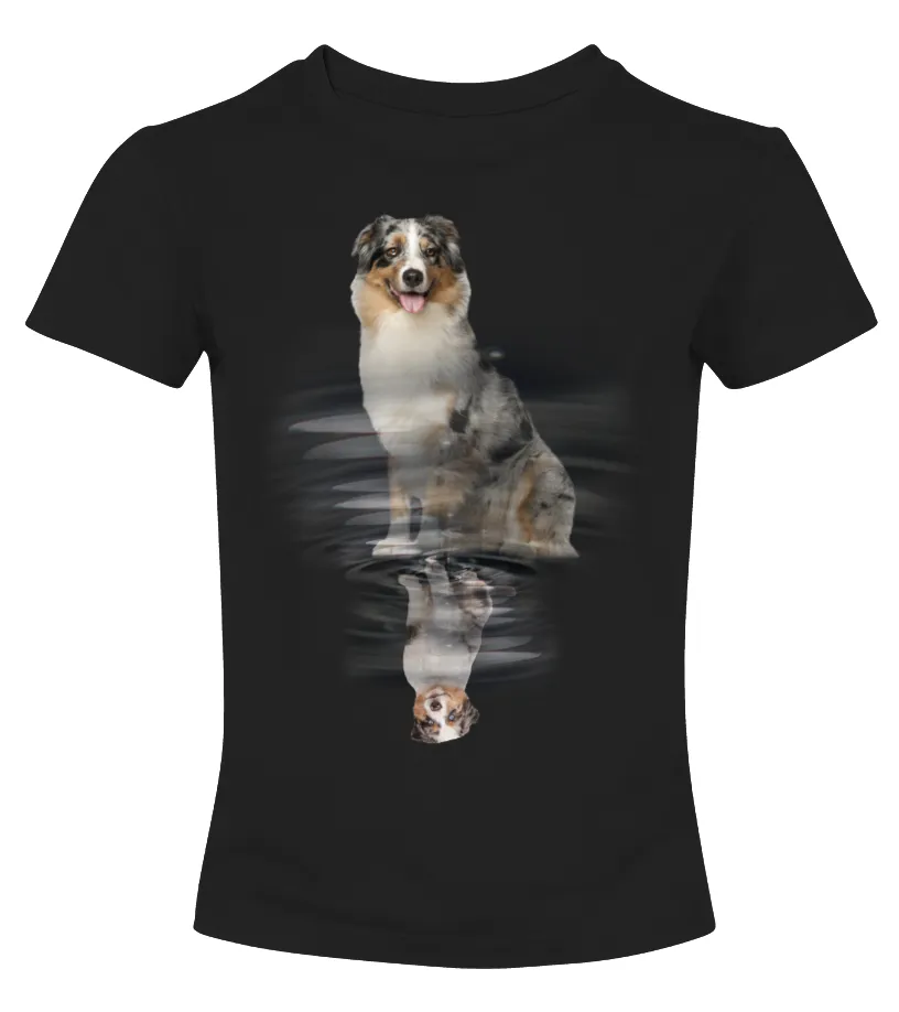 Australian Shepherd Camiseta cuello redondo Mujer