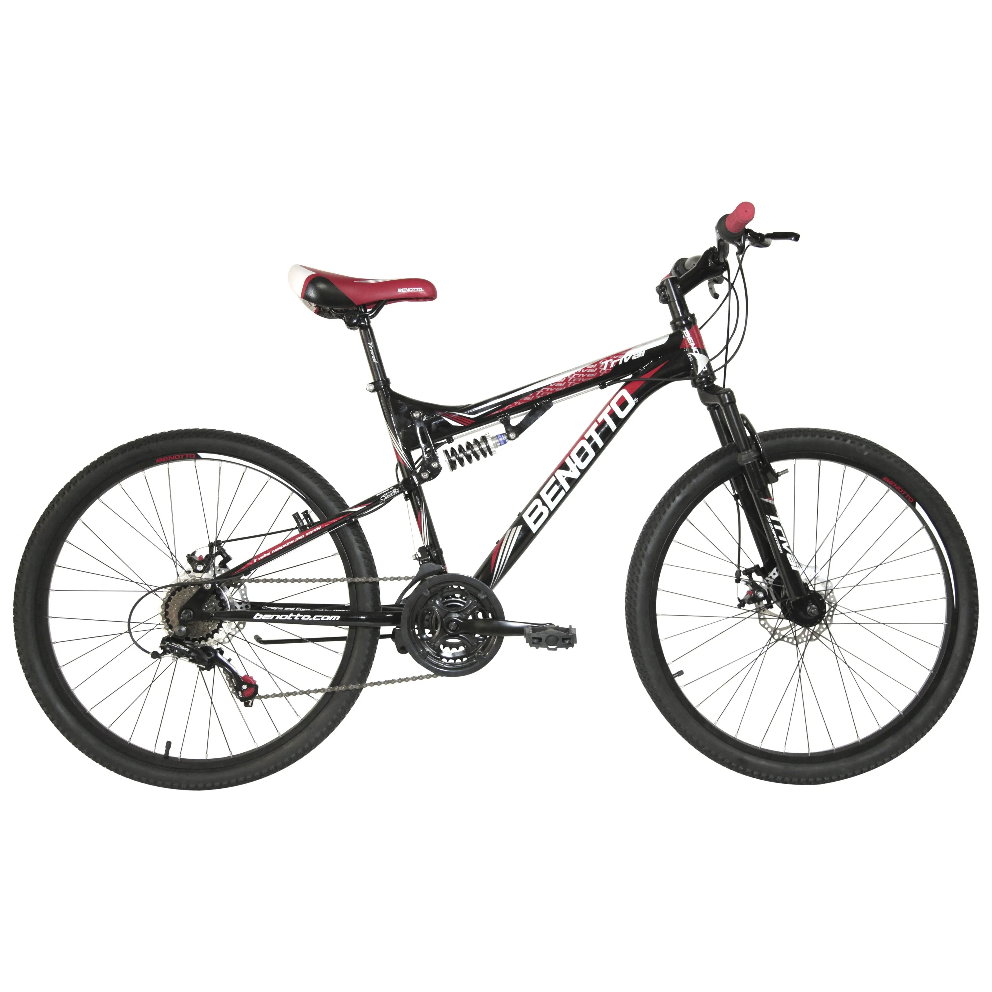 Bicicleta BENOTTO Montaa TRIVAL R26 21V. Hombre DS Frenos Doble Disco Mecanico Acero Negro Talla:UN