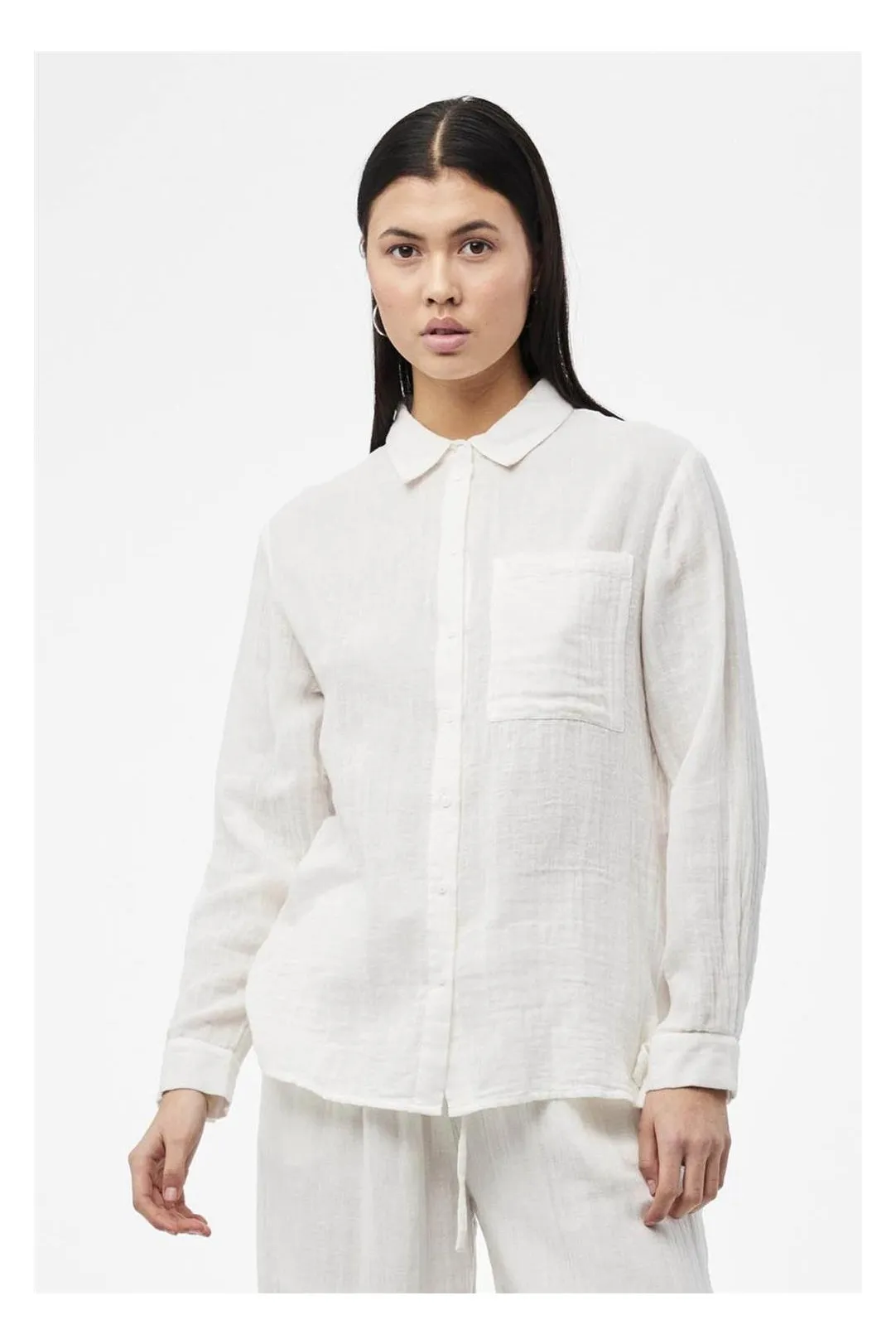 CAMISA MUSELINA PCMASTINA BLANCO