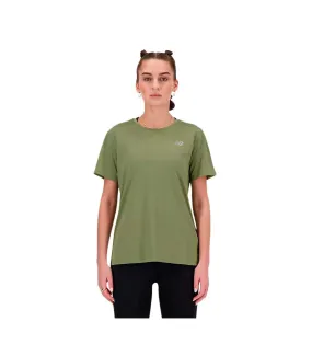 Camiseta New Balance Essentials Sport Mujer Verde