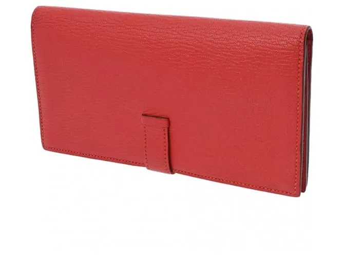 Cartera Soufflet Bearn de Hermès en Rouge Casaque Roja 