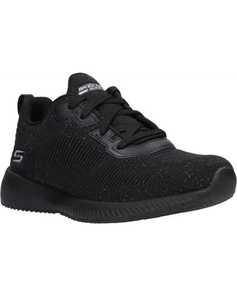 Deportivas SKECHERS  de Mujer y Niña y Niño - BOBS SQUAD - TOTAL GLAM 32502 ZAPATILLAS CORDONE  BKSL