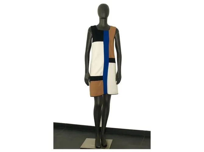 Diane Von Furstenberg DvF Mondrian azul Negro Crudo Caramelo 