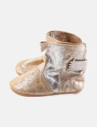 EZPZ Botín camel glitter