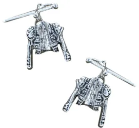 Gemelos para camisa Chaquetilla y Estoque Torero Plata 925