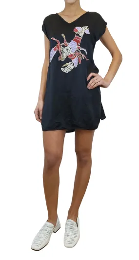 JAZMIN CHEBAR Túnica Lobster Negro