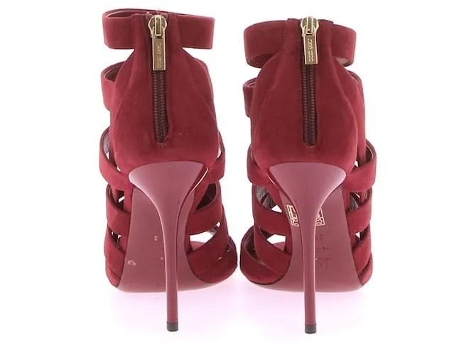 JIMMY CHOO Sandalias T.EU 38 Ante Roja 