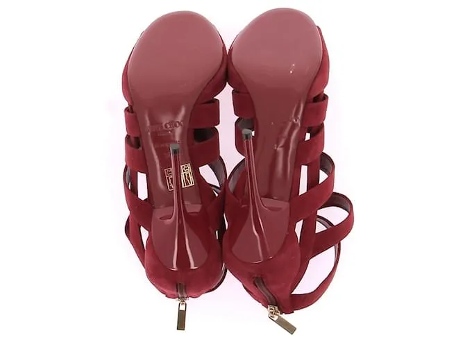 JIMMY CHOO Sandalias T.EU 38 Ante Roja 