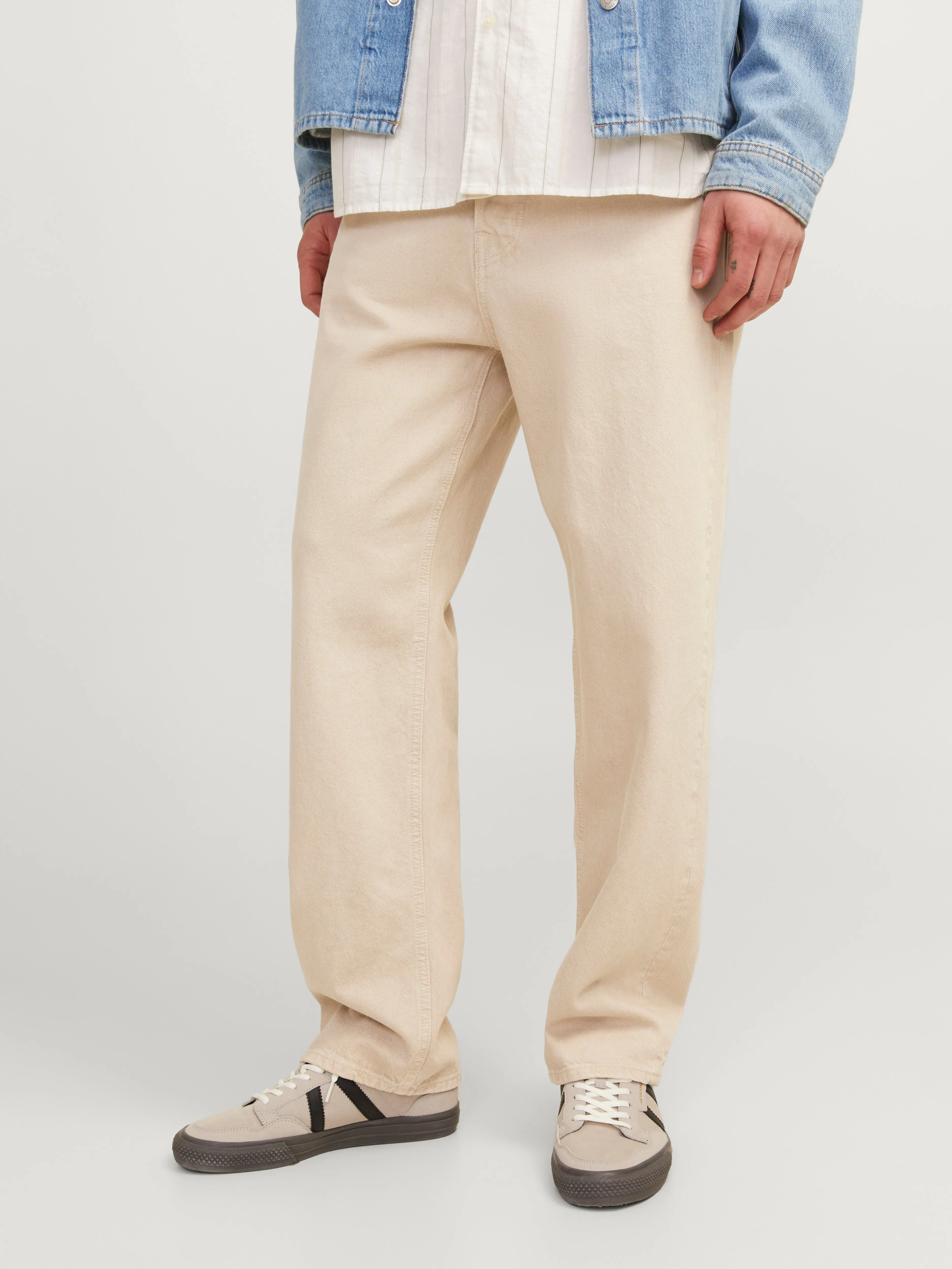 JJIEDDIE JJCOOPER AM 469 Vaqueros Corte loose | Beige | Jack & Jones®