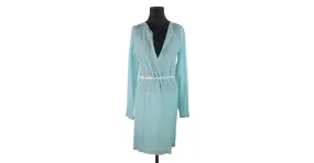 Maison Martin Margiela Vestido de seda Turquesa 