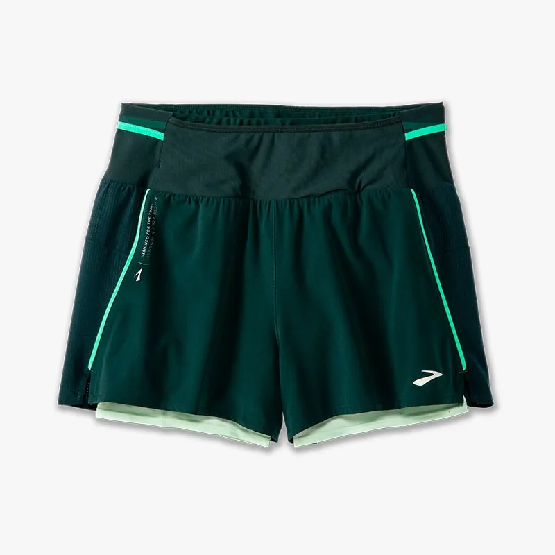 PANTALON BROOKS HIGH POINT 3 2in1 W VERDE