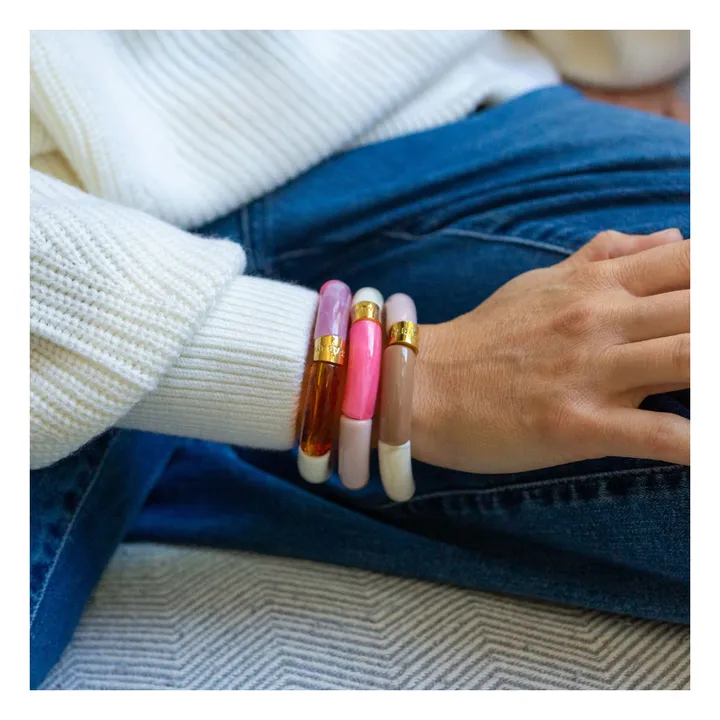 Parabaya Pulseras Trio Doce | Rosa Pálido