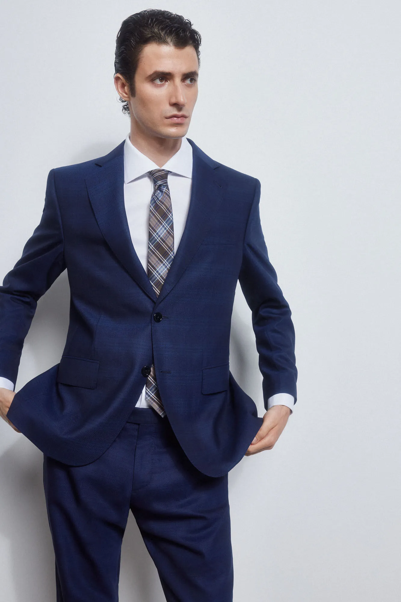 Pedro del Hierro Americana cuadros tailored fit