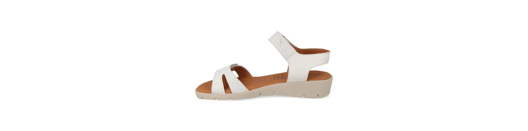 SANDALIAS CUÑA MEDIA COMODAS MUJER BLANCAS MOD. THAILOR