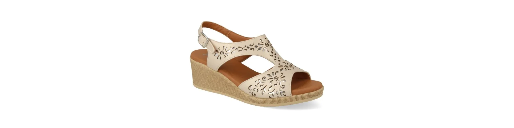SANDALIAS CUÑA MUJER PIEL CONFORT MOD. CARMEN