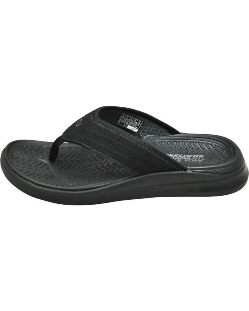 Sandalias de Hombre SKECHERS 204383 - RELAXED FIT SARGO - POINT VISTA CHANCLA BLK