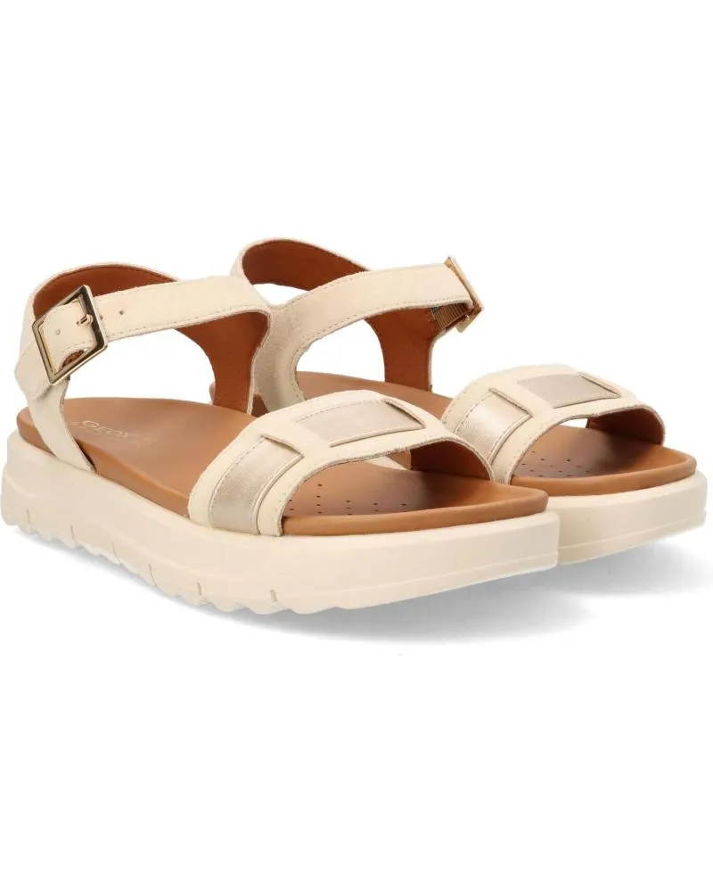 Sandalias de Mujer GEOX SANDALIA COMFORT DE MUJER C5258 SAND- LT GOLD
