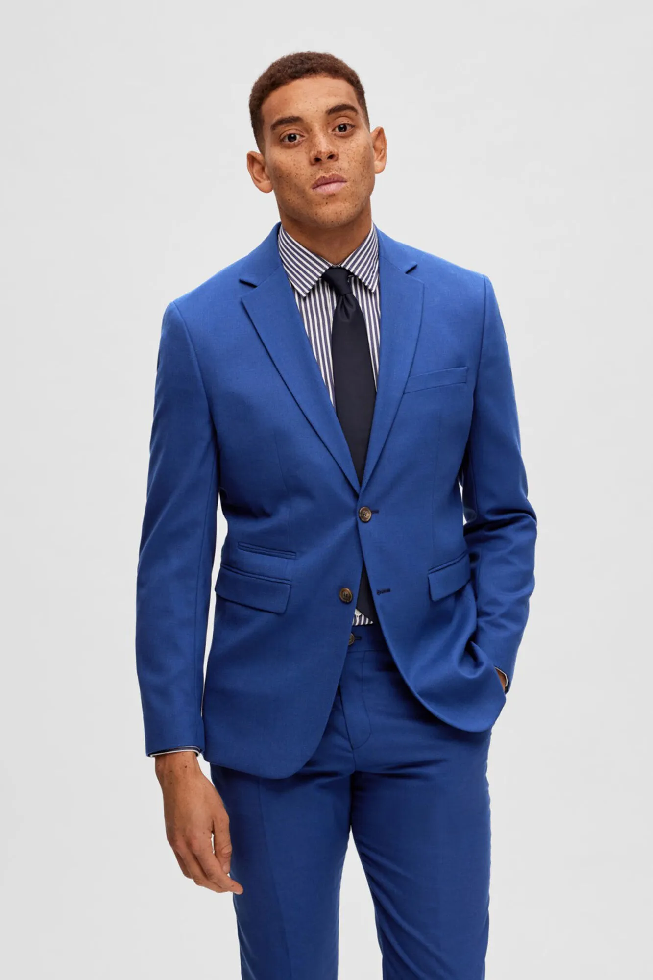 Selected Americana Slim Fit con lana