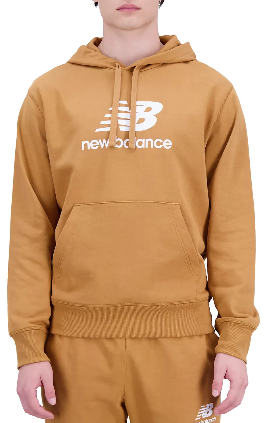 Sudadera con capucha New Balance Essentials Stacked Logo French Terry