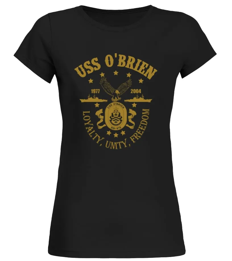 USS O'Brien (DD-975) T-shirt Camiseta cuello redondo Mujer