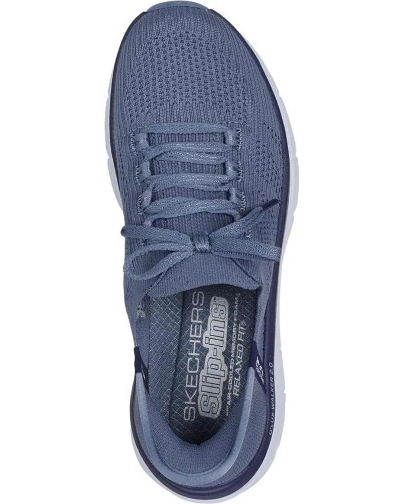 Zapatillas deporte SKECHERS  de Mujer SLIP-INS DLUX WALKER 2 0 - THRILL MOVEMENT  AZUL