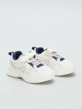 Zapatillas deportivas con velcros - BLANCO